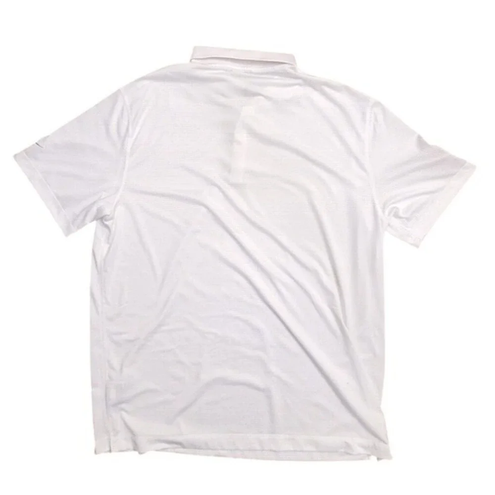 Nike‎ Boise State Golf Polo Shirt Mens XL White Patterned Dri Fit NCAA